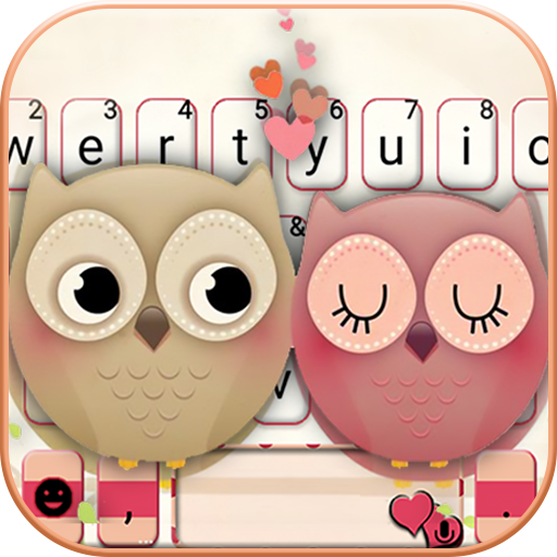 Valentine Owls Love Keyboard T 1.0 Icon