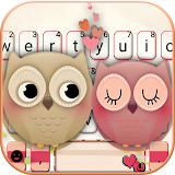 Valentine Owls Love Keyboard Theme icon