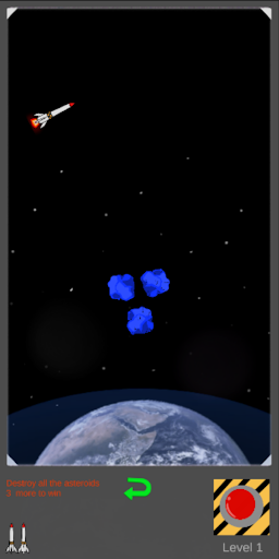 Android application Asteroid Crush screenshort