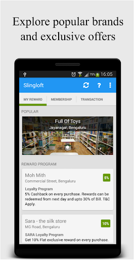 Slingloft - Your Reward Wallet Screen 2