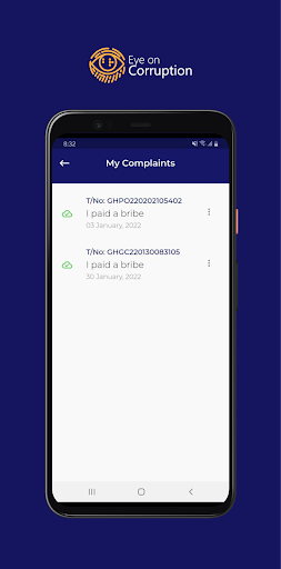 Screenshot of Eye On Corruption