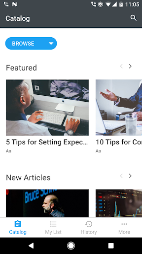 Android application Exceed LMS screenshort