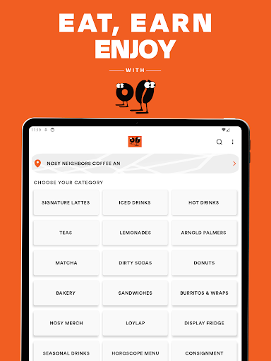 Screenshot of Nosy Neighbors Coffee & Donuts