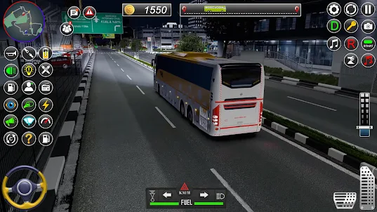 Kota Euro Bus Mengemudi 3D