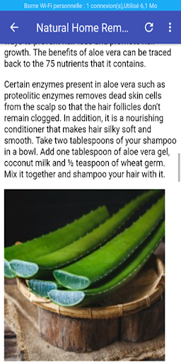 Android application Guide home remedies for hair screenshort