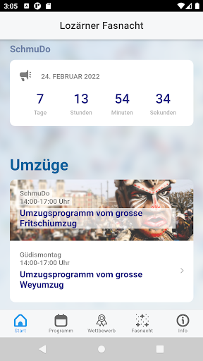 Android application Lozärner Fasnacht screenshort