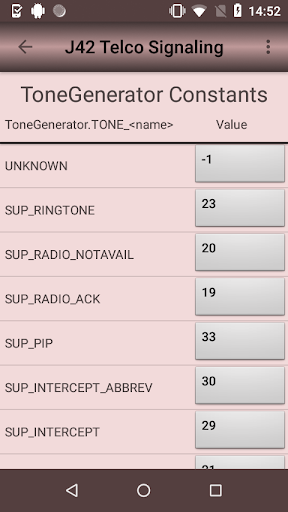 J42 DTMF CDMA Signaling Tones Screen 3