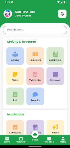 Nilkanth Classes Screen 2
