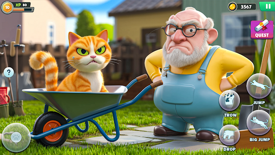 Bad Cat Chaos: Prank Gran Sim 6
