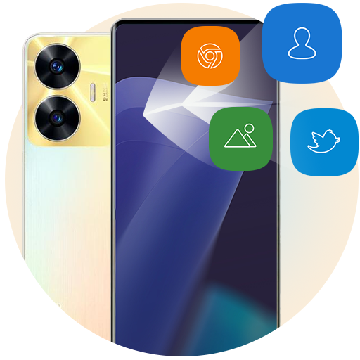 Realme C55 Launcher theme logo