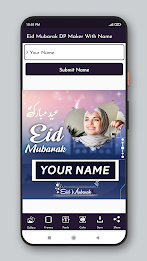 Eid Mubarak DP Maker With Name poster 5