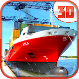 Heavy Crane Cargo Ship Sim 3D icon