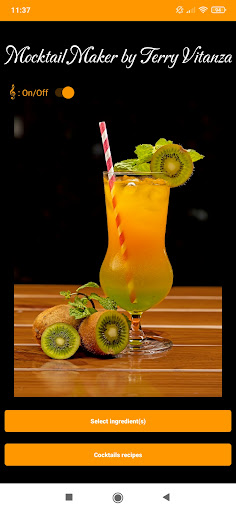 Android application Mocktail Maker screenshort