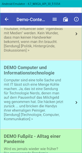 Informative Podcasts Screen 2