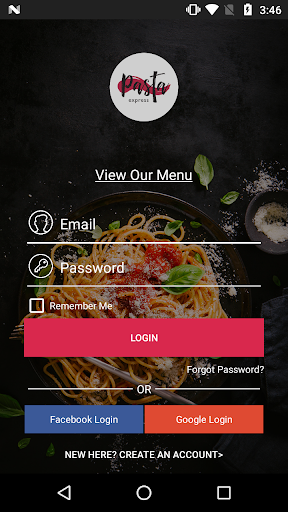 Pasta Express Screen 2
