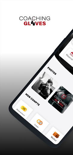 Android application Coaching Gloves screenshort