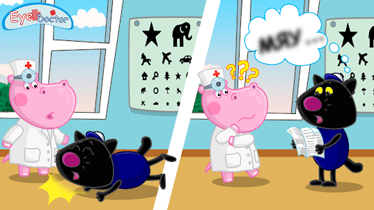 Bác sĩ mắt Hippo trò chơi y tế