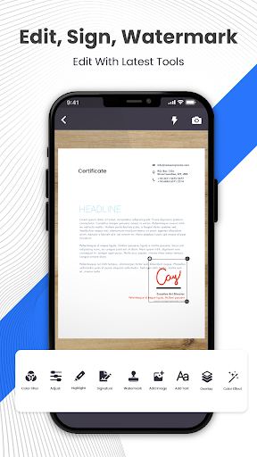PDF Scanner App: OCR Signature Screen 2