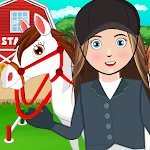 Cover Image of Скачать My Horse Stable Life: Pretend Farm Town 1.0 APK