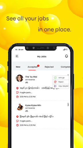 Royal Express Courier Screen 2