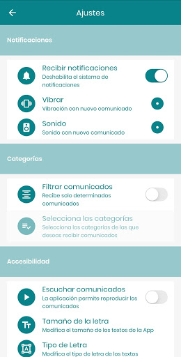 Android application Zahínos Informa screenshort