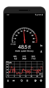 Bianco & Blu JohnJohnsen Fonometro Schermo Display LCD Digital Sound Meter Rumorosità Descrivere fonometro Digitale con misurazione del Rumore 