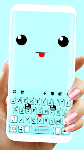 Cute Face Tongue Theme Screen 2
