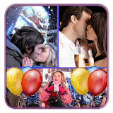 New Year Photo Collage Art icon
