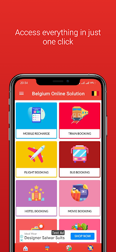 Android application All in One Belgium Hub screenshort