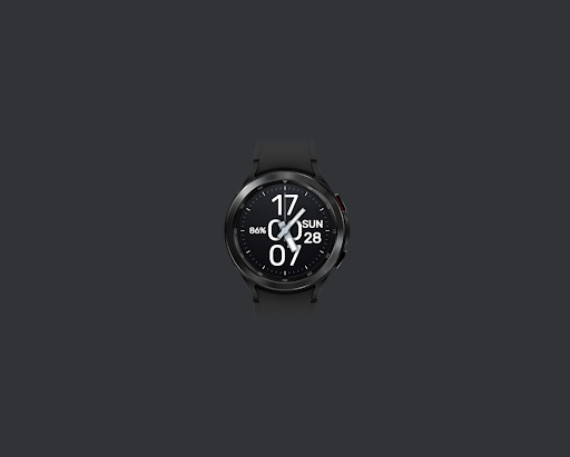 RT Black Watchface screenshot 14