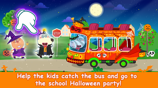 Wolfoo School Halloween Night
