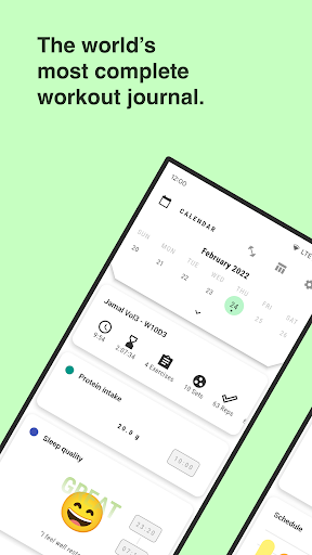 Android application Tracky Gym screenshort