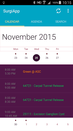 Android application SurgiApp screenshort