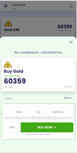 TunchPe : Buy 24k Gold, Silver Screen 2