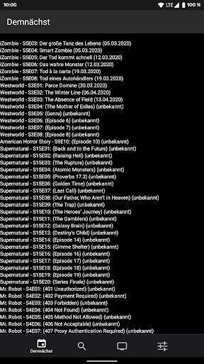Android application Fernsehserien Notifier screenshort