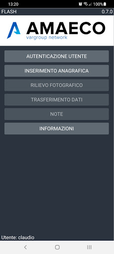 Android application Amaeco FLASH screenshort