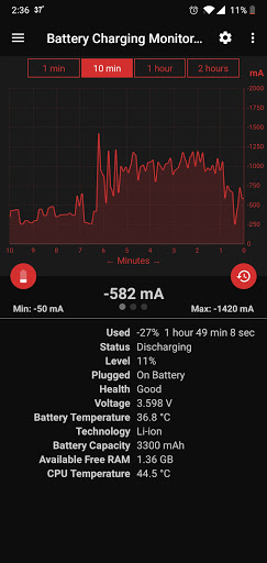 Battery Charging Monitor Pro Screen 2