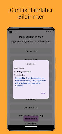Daily English Words Screen 3