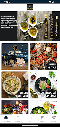 Android application Atlı Gurme screenshort