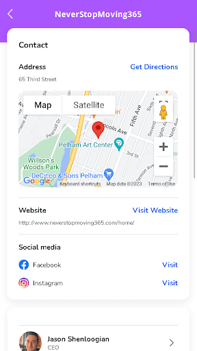 Android application NeverStopMoving365 screenshort