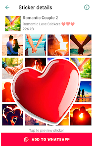 Captura 24 Stickers románticos de amor android