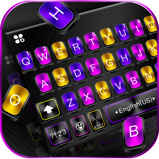 Color Metal Black Keyboard Bac logo