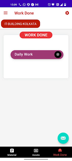 Android application Sub Contractor SMCS screenshort