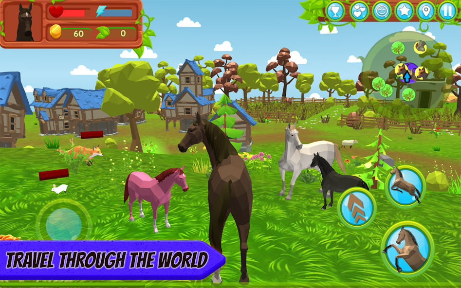 Семья Лошадей - Симулятор Животных 3D 1.060 APK + Мод (Unlimited money) за Android
