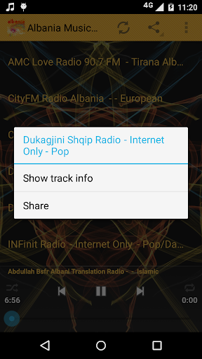 Albania Music ONLINE Screen 2