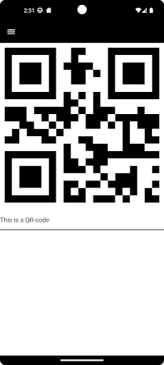 QR-code generator Screen 3