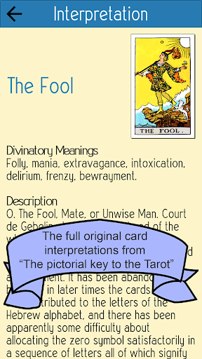 My Tarot Deck - Card Reading Screen 3