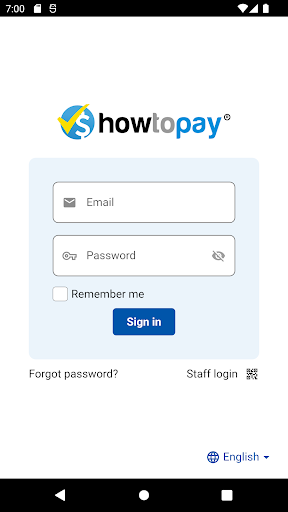 Android application HowToPay POS screenshort