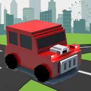 Infinite Car : Run 3d blocky H app icon