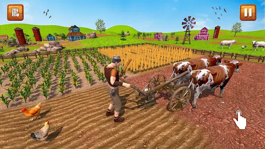 Agricultor aldeia moderna